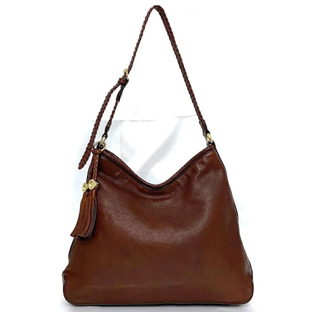 Gucci Leather Tassel Business Bag GG Shoulder Marrakech Red Bordeaux